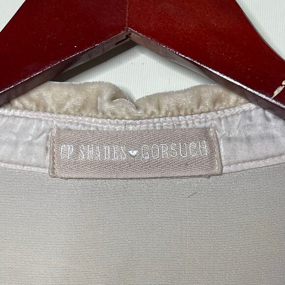 CP Shades x Gorsuch The Alana Chmpagne Washed Velvet Button Up Shirt size XL - Picture 2 of 7